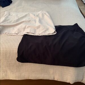 Elegant Black and tanWomen's Skort Set